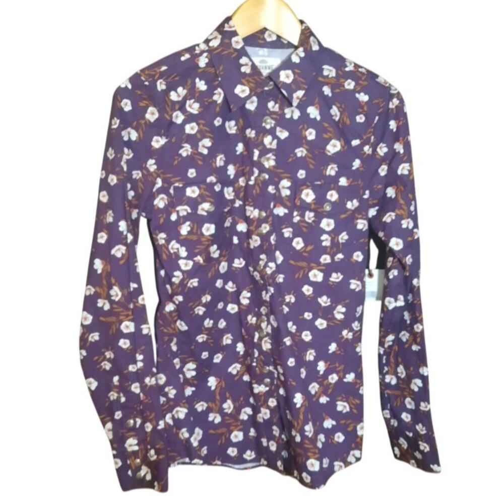 Shyanne Womens Pearl Snap Floral Print Western Long Sleeve Shirt Size XS NWT